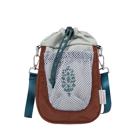 FP Movement by Free People Handbags - FP Movement X Doughnut Drip Crossbody - Light Grey / Maroon